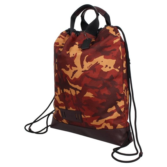 NWT Coach Terrain Drawstring Backpack W/Camo Print - Picture 4 of 10